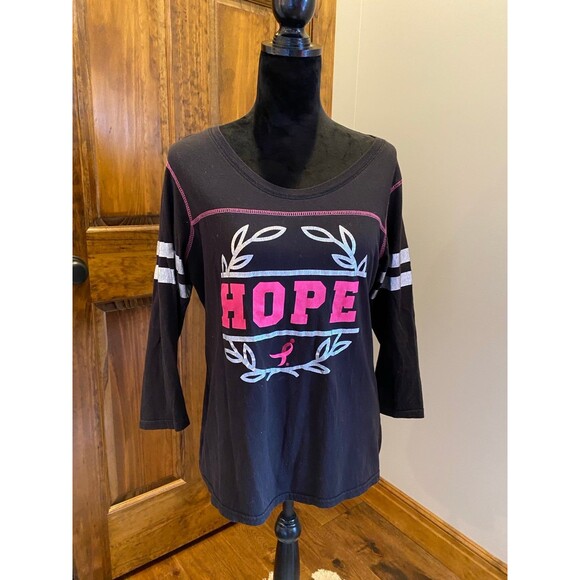 Susan G Komen Blouse Women’s Top  Large “HOPE” T shirt Help Cure Breast Cancer! - Picture 3 of 8